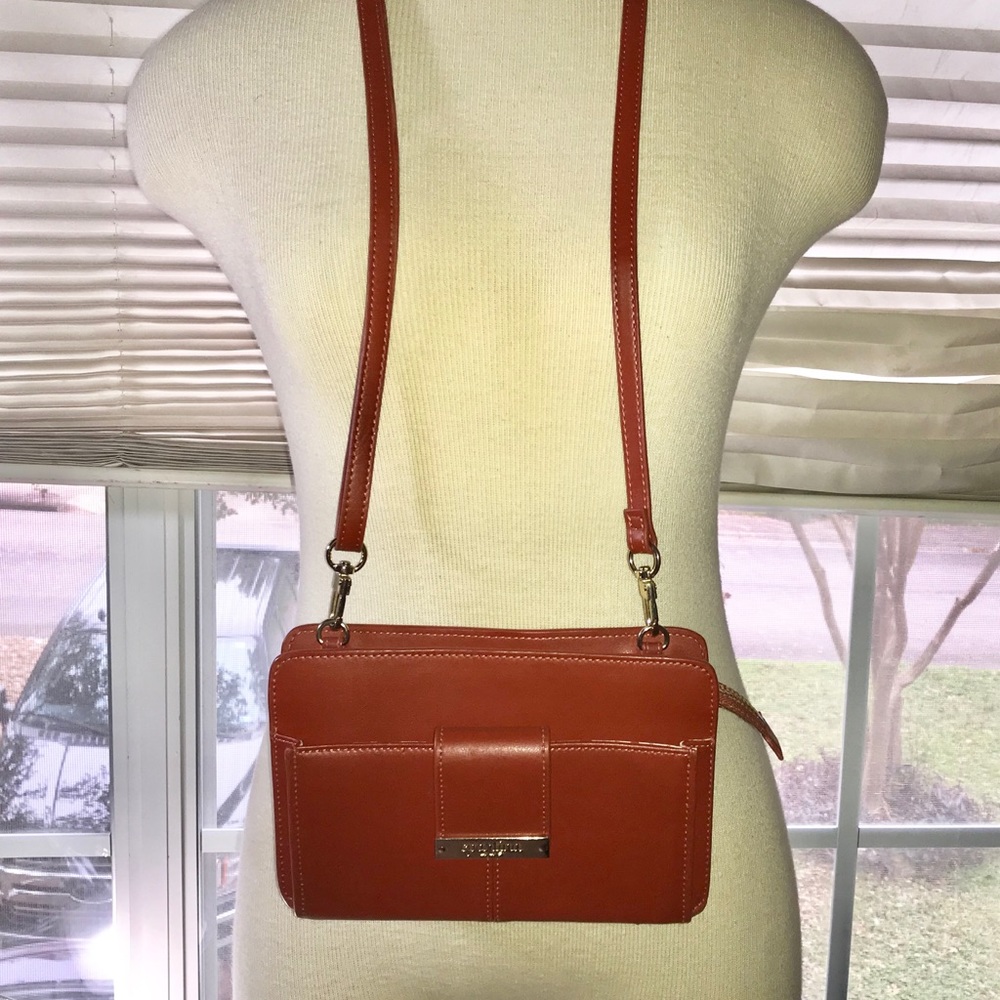 Spartina 449 Multi Purpose all Leather Crossbody.